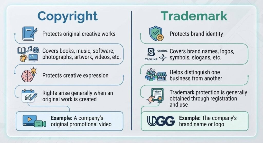 Copyright vs Trademark